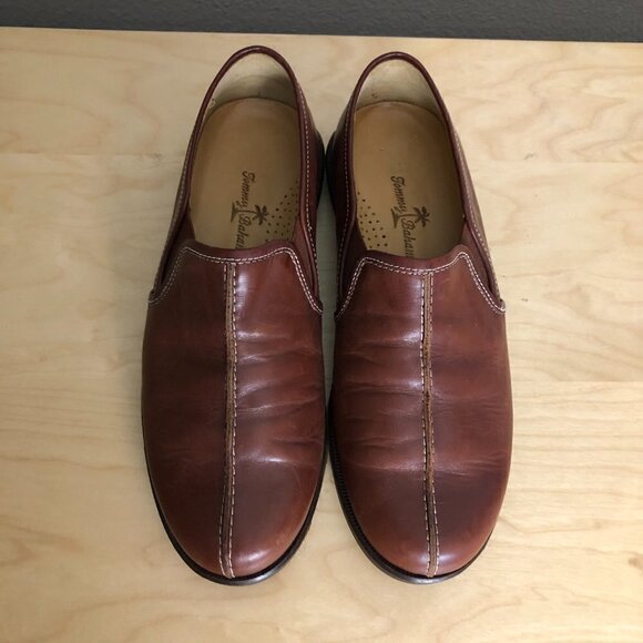 Tommy Bahama Split Toe Leather Loafers - Picture 2 of 11
